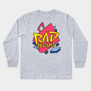 RAD ABRAMS Skateboard Attorney Kids Long Sleeve T-Shirt